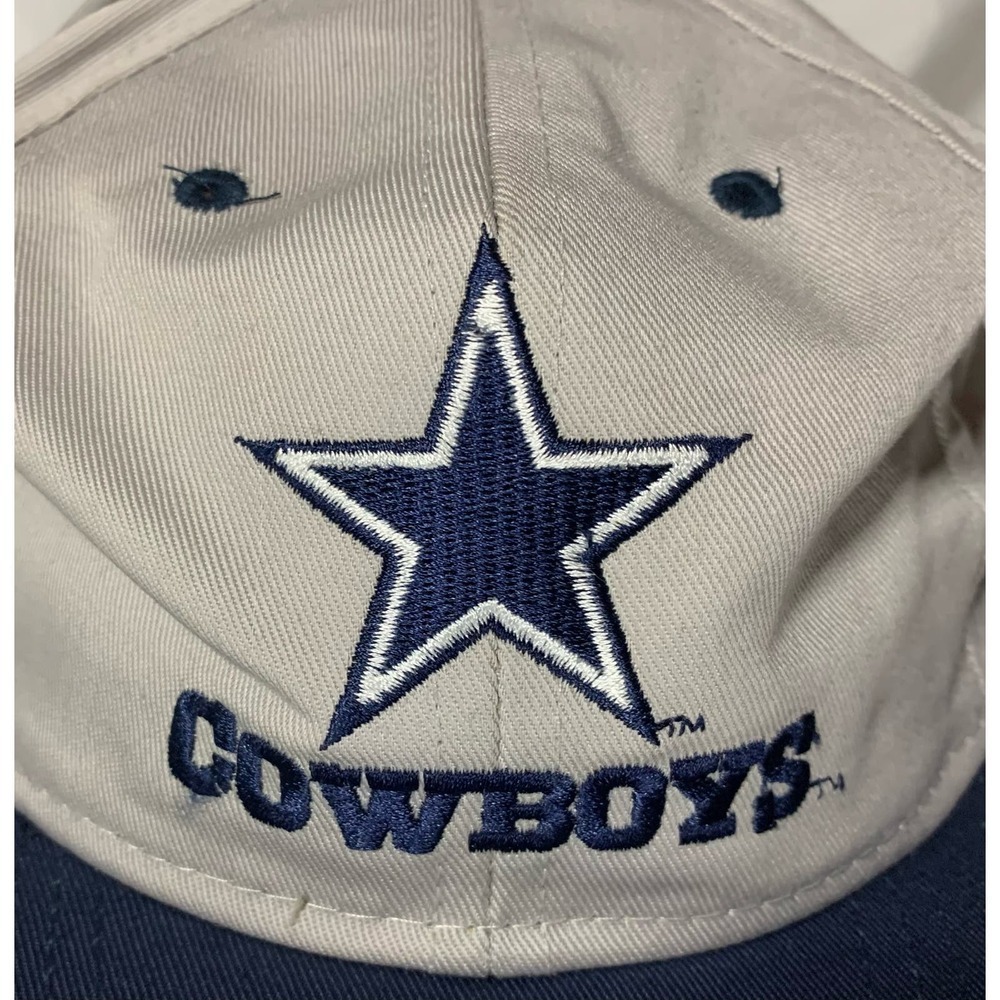 Dallas Cowboys Vintage 90's Logo 7 NFL Snapback Hat Cap NWT NOS Gray Competitor - Picture 2 of 13